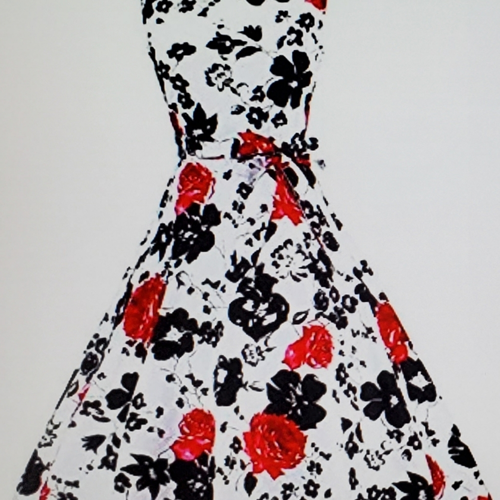 Women's Vintage 1950s Sleeveless Dress with Boat N
